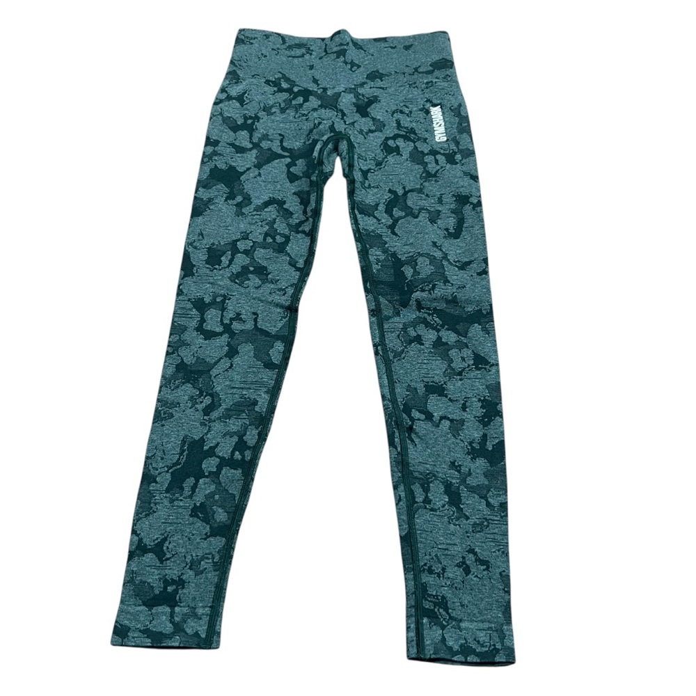 GymShark Army Green Pull On Workout Leggings Size XS